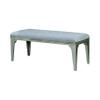 24/7 Shop at Home Frohman Contemporary Tufted Dining Bench, Silver and Light Gray view 1