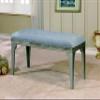 24/7 Shop at Home Frohman Contemporary Tufted Dining Bench, Silver and Light Gray view 2