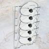 5-Tiers Pot Lid Rack, Wall Mount Pot Lid Holder Multi Tiers Pan Lid Holder Cabinet Door Storage Rack Cookware Stand Holder , For Home Kitchen Cabinet Pantry view 1
