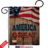 Proud to Make America Great Again Garden Flag Set Wall Hanger Patriotic Patriotism Independence Memorial United State American Small Gift Yard House Banner Double-Sided Made In USA 13 X 18.5 view 2