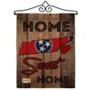 State Tennessee Home Sweet Burlap Garden Flag Set Wall Hanger Americana States USA American Territories Republic Country Particular Area Small Gift Yard House Banner Double-Sided Made In 13 X 18.5 view 1