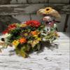 Flower Arrangement, Centerpiece, Wheel Barrel decor,Rustic, Country Decor, Rustic Decor, Flowers, Pig Decor, Krazy Mazie Kreations view 2