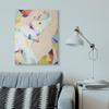 Stupell Industries Colorful Abstract Elephant Animal Rainbow Drawing view 3