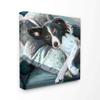 Stupell Industries Dog Sleeping Animal Pet Blue Painting Canvas Wall Art, 17 x 17, Multi-Color view 1