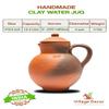 Village Decor Handmade Clay Water Jug With Lid | Carafes Pitcher Capacity 67 oz 2000 ml. view 2