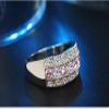 Bansriracha Rings Anniversary Red Cubic Zirconia 925 Sterling Silver Finger Ring for Women Genuine Fashion Jewelry (6) view 3