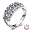 Bansriracha Rings Anniversary Red Cubic Zirconia 925 Sterling Silver Finger Ring for Women Genuine Fashion Jewelry (9) view 2