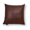 Azrah Traders Lambskin Leather Pillow Cover - Sofa Cushion Case - Decorative Throw Covers for Living Room & Bedroom, 16x16 Inches - Dark Brown Plain Pack of 2 view 1
