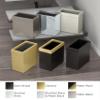 Gatco Small Bathroom Trash Can With Lid, Square 3 Gallon Stainless Steel Wastebasket, Under Sink, Matte Black And Brushed Brass, For Bathroom, Bedroom, Office (1934) view 4