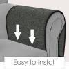 Joywell Remote Control Caddy for Chair Arm Couch Armrest Organizer Non Slip Sofa Armchair Caddie with 6 Pocket Storage for Magazine, Tablet, Phone, iPad, Dark Grey view 4