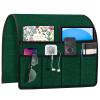 Joywell Chair Remote Holder for Couch Recliner Armrest Organizer Non Slip Sofa Armchair Caddie with 6 Pocket Storage for Magazine, Tablet, Phone, iPad, Dark Green view 1