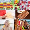 Silicone Popsicles Molds,10 Cavity Homemade Popsicle Molds DIY Ice Pop Molds for Kids & Adults Food Grade BPA-Free with Popsicle Maker Sticks Popsicles Bags A Funnel (Red) view 4