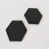 Black Gloss Acrylic Hexagon Sheet, Acrylic Coaster Hexagon Place Card Names Wedding Signs, Crafting Mosaic & Wall Tiles (Black, 3") view 1