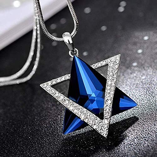 Bansriracha Long Pendant Necklaces Fashion Six Star Star Pendant Long Necklace Sweater Chain