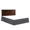 Comfort Bed Store Box Pleated Bed Skirt-1000 Thread Count 100% Egyptian Cotton,Quadruple Pleated, Wrinkle and Fade Resistant, 16 Tailored DropInches(Dark Gray,King) view 3