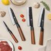 FINDKING Dynasty Series 4PCS Kitchen Knife Set, Professional Japanese Chef Knife Set, 9Cr18MoV High Carbon Steel Blade, African Rosewood Octagonal Handle, for Meat, Fruits, Vegetables view 3
