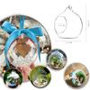 KNIKGLASS Hanging Glass Planter Round Air Plant Terrarium Hanging,Decorations for Succulent Plant Candle Holder, Wedding Decorations and Display (18, Without Side Holes) view 4