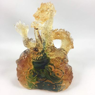 Amore Jewell Chinese Zodiac Collection - New Dragon, Colored Glaze Glass (Liuli Crystal Glass)