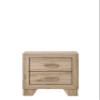 Acme Miquell 2-Drawer Wooden Nightstand in Natural view 4