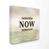 Stupell Industries Now Inspirational Word Ocean Beach Design Canvas Wall Art, 24 x 24, Multi-Color view 1