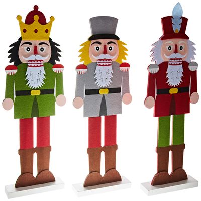 Mopec Soldier Felt Figure 3std, 44 cm, Pack of 3, Multi-Colour, One Size, 3