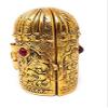 GiftNagri Gold Plated Metal Handicraft Laxmi Ganesha Saraswati Hindu God Idols in A Foldable Box Murti for Home Temple Puja Gifts Home Decorative for Living Room Office Shops Counter view 4