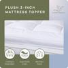 Extra Thick Pillow Top 3 Inch Mattress Topper King Size for Firm Mattress, Cooling Fluffy Cotton Hotel Mattress Bed Topper for Cloud Like Sleep & Back Pain, Plush Soft Pad, Fit to 6-22 Mattress view 2