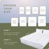 Extra Thick Pillow Top 3 Inch Mattress Topper King Size for Firm Mattress, Cooling Fluffy Cotton Hotel Mattress Bed Topper for Cloud Like Sleep & Back Pain, Plush Soft Pad, Fit to 6-22 Mattress view 4