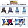 Sonic the Hedgehog Anime Kids Super Soft Comforter and Sheet Set, 4 Piece Twin Size by Franco view 4