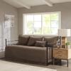 Madison Park Daybed Cover Set - Trendy Design, All Season Luxury Bedding with Bedskirt, Matching Shams, Decorative Pillow, Diamond Quilted Faux Suede Reversible Brown 75"x39" 6 Piece view 3