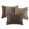 Madison Park Daybed Cover Set - Trendy Design, All Season Luxury Bedding with Bedskirt, Matching Shams, Decorative Pillow, Diamond Quilted Faux Suede Reversible Brown 75"x39" 6 Piece view 4