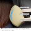 Aukee Car Neck Pillow Soft Memory Foam Leather Headrest for Driving Home Office Beige (Pack of 2) view 3