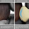 Aukee Car Neck Pillow Soft Memory Foam Leather Headrest for Driving Home Office Beige (Pack of 2) view 4
