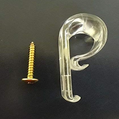 Asia Buy Blind/Shade Child Safety Chain Device/Cord Guide/Loop Hold Down/P Clip-Screw Included (10)