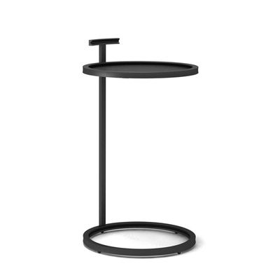 Sofa Side Table Iron Structure, Bedside Table with Stable Base, End Table Height 70cm, Easy to Move, Rounded Corner Design, for Living Room,B