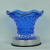 Blue Flared Glass Lite-Touch Electric Aroma Lamp Oil and Wax Tart Warmer view 1