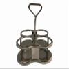 Condiment Holder Tray With 4 Jars and Spoons - Asian Dinnerware Style Server, Topping Dispenser, Seasoning Box for Table view 3