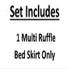HR Luxury Linen Waterfall Style Multi Ruffled Bed Skirt with 18 Inch Drop Length - 100% Egyptian Cotton 400 Thread Count Solid Skirts (King, Purple) view 2
