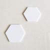 20pcs White Gloss Acrylic Hexagon Sheet, Acrylic Coaster Hexagon Place Card Names Wedding Signs, Crafting Mosaic & Wall Tiles (White, 3") view 1