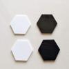 20pcs White Gloss Acrylic Hexagon Sheet, Acrylic Coaster Hexagon Place Card Names Wedding Signs, Crafting Mosaic & Wall Tiles (White, 3") view 4