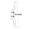 4pcs Clear Cord Cleat for Child Safety and 8pcs Screws for Drapery/Blinds Plastic Safety Rope Cleats Transparent Pull Cord Winders view 2