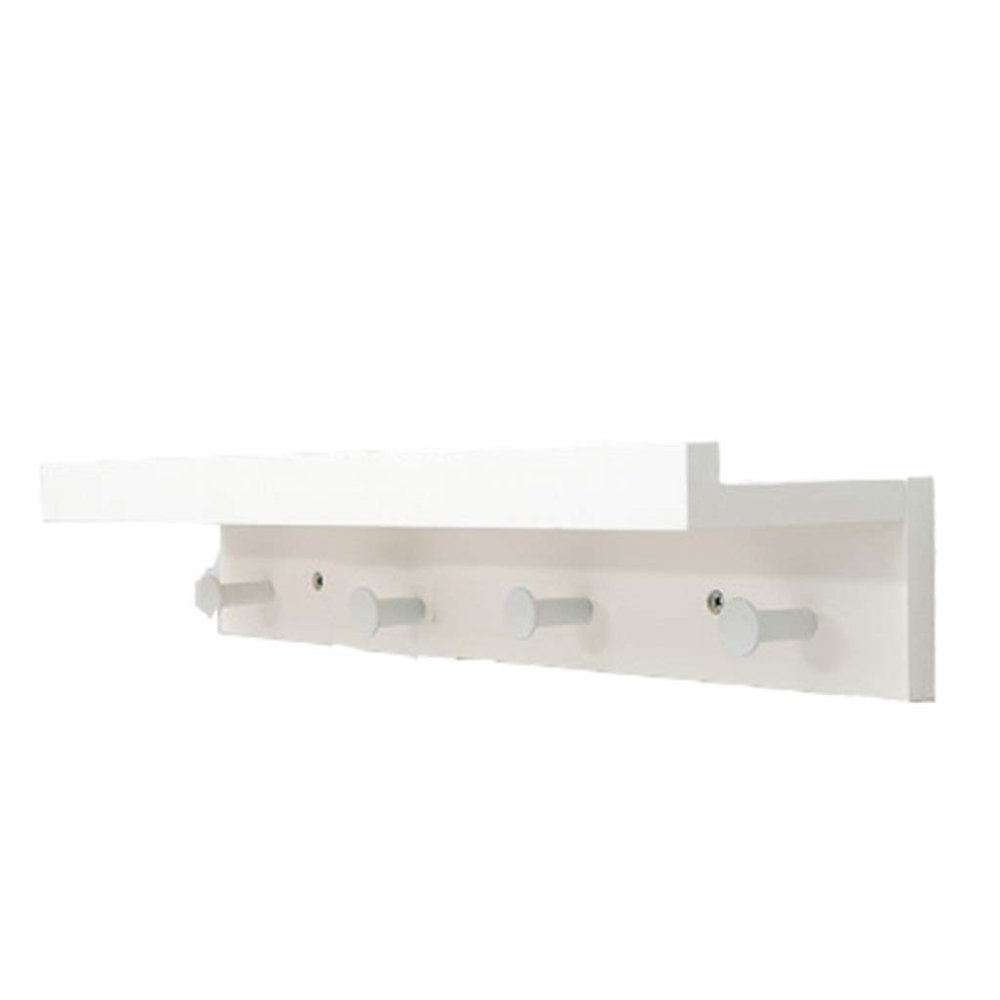 COAT RACK Wall-Mounted Hangers Solid Wood Wall Storage Shelf Porch Bedroom Hook (Size : 48.5812cm)