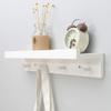 COAT RACK Wall-Mounted Hangers Solid Wood Wall Storage Shelf Porch Bedroom Hook (Size : 48.5812cm) view 2