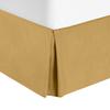 Comfort Bed Store Box Pleated Bed Skirt-1000 Thread Count 100% Egyptian Cotton,Quadruple Pleated, Wrinkle and Fade Resistant, 17 Tailored DropInches(Gold,Twin) view 1