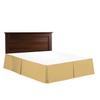 Comfort Bed Store Box Pleated Bed Skirt-1000 Thread Count 100% Egyptian Cotton,Quadruple Pleated, Wrinkle and Fade Resistant, 17 Tailored DropInches(Gold,Twin) view 3