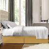 Comfort Bed Store Box Pleated Bed Skirt-1000 Thread Count 100% Egyptian Cotton,Quadruple Pleated, Wrinkle and Fade Resistant, 17 Tailored DropInches(Gold,Twin) view 4