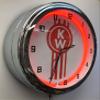Kenworth 16" KW Logo Sign Neon Clock by MCA view 1