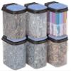 Buddeez Multi-Purpose Hardware Storage Bins Bits and Bolts Small Storage Containers, Hardware Organizers, Clear Containers With Blue Stackable Lids, Bolt and Screw Organizer (1 Quart - 8 Pack) view 1
