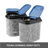 Buddeez Multi-Purpose Hardware Storage Bins Bits and Bolts Small Storage Containers, Hardware Organizers, Clear Containers With Blue Stackable Lids, Bolt and Screw Organizer (1 Quart - 8 Pack) view 3