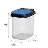 Buddeez Multi-Purpose Hardware Storage Bins Bits and Bolts Small Storage Containers, Hardware Organizers, Clear Containers With Blue Stackable Lids, Bolt and Screw Organizer (1 Quart - 8 Pack) view 4